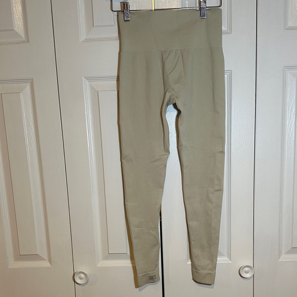 SET Active Sculptflex High-Waisted Leggings | Oat | Size Small - Picture 7 of 8